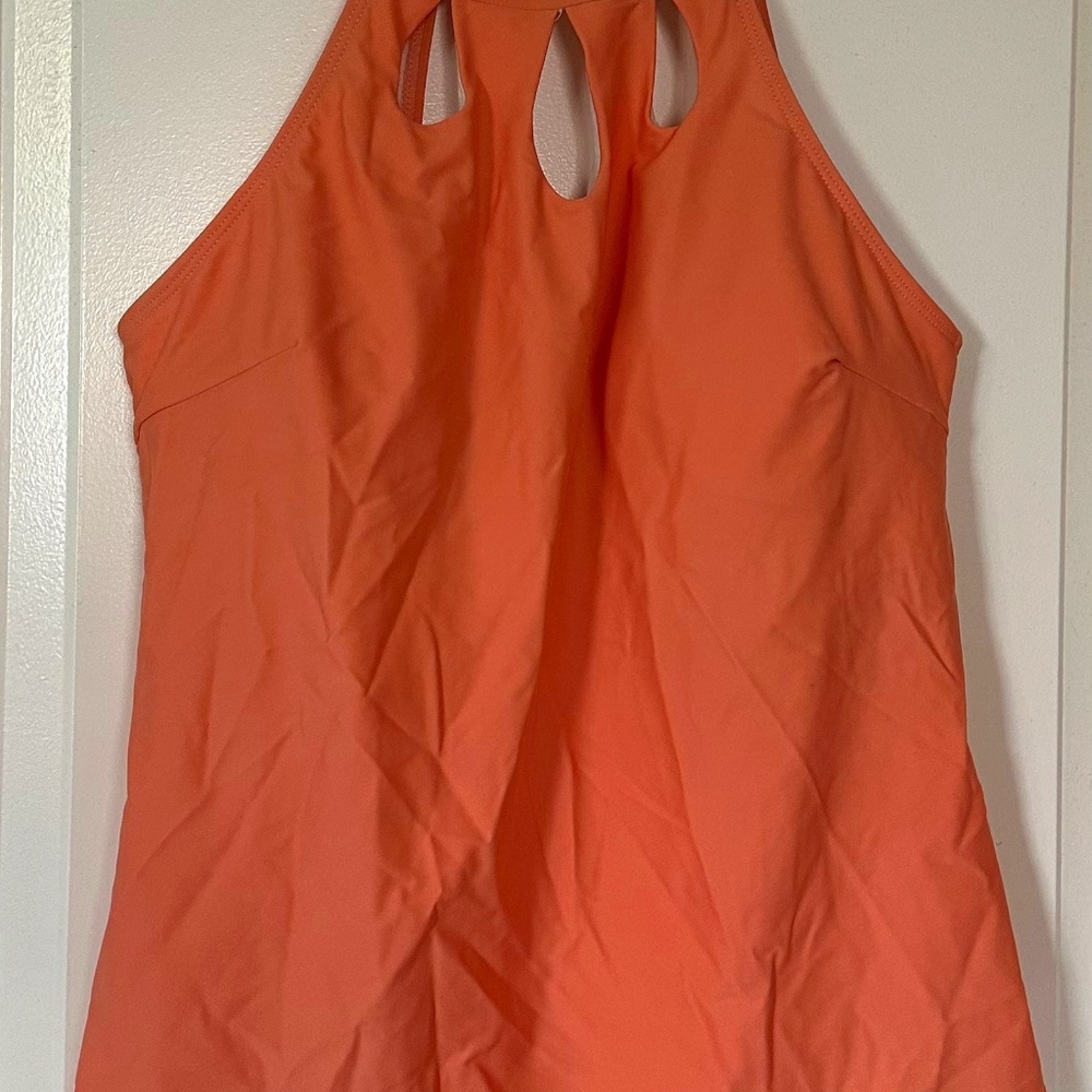 Pink/Peach Key hole Tankini